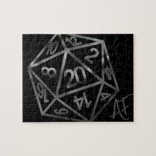 RPG Crit AF   Fantasy tafelblad Retro Gamer Dice Legpuzzel