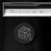 RPG Crit AF | Fantasy tafelblad Retro Gamer Dice Magneet