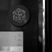 RPG Crit AF | Fantasy tafelblad Retro Gamer Dice Magneet