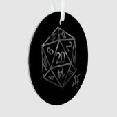 RPG Crit AF | Fantasy tafelblad Retro Gamer Dice Ornament (voorkant)