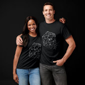 RPG Crit AF | Fantasy tafelblad Retro Gamer Dice T-shirt