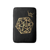 RPG Crit AF | Gold Fantasy tafelblad PnP Gamer Dic Badmat (Voorkant Verticaal)