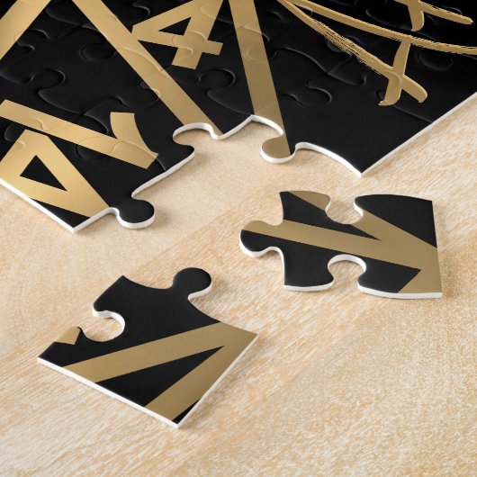 RPG Crit AF | Gold Fantasy tafelblad PnP Gamer Dic Legpuzzel (Zijkant)