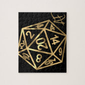 RPG Crit AF | Gold Fantasy tafelblad PnP Gamer Dic Legpuzzel (Verticaal)