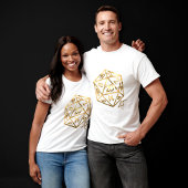 RPG Crit AF | Gold Fantasy tafelblad PnP Gamer Dic T-shirt