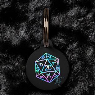 RPG Crit AF   Holo Fantasy tafelblad PnP Gamer Dic Huisdierpenning