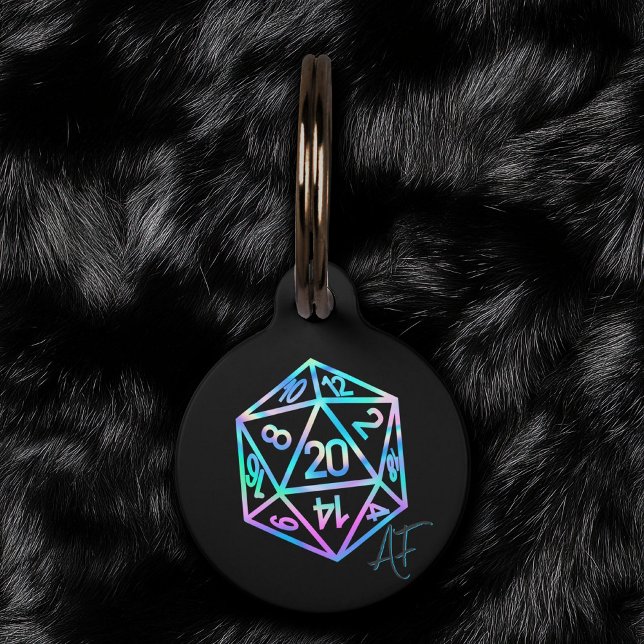 RPG Crit AF | Holo Fantasy tafelblad PnP Gamer Dic Huisdierpenning (Creator heeft geüpload)