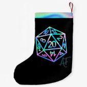 RPG Crit AF | Holo Fantasy tafelblad PnP Gamer Dic Kleine Kerstsok (Achterkant)