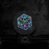 RPG Crit AF | Holo Fantasy tafelblad PnP Gamer Dic Ronde Klok