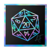 RPG Crit AF | Holo Fantasy tafelblad PnP Gamer Dic Tegeltje (Voorkant)