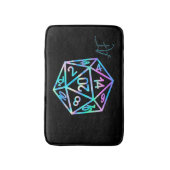 RPG Crit AF | Holo Retro Tafelblad Roleplayer Dice Badmat (Voorkant Verticaal)