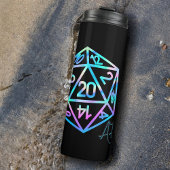 RPG Crit AF | Holo Retro Tafelblad Roleplayer Dice Thermosbeker