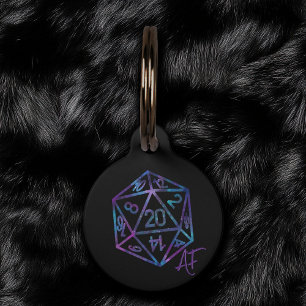 RPG Crit AF Nebula Fantasy Tafelblad Gamer Dice Huisdierpenning