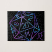 RPG Crit AF | Nebula Fantasy Tafelblad Gamer Dice Legpuzzel (Horizontaal)