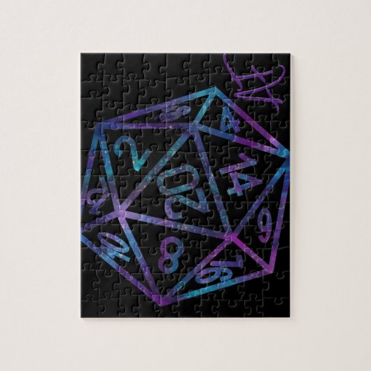 RPG Crit AF | Nebula Fantasy Tafelblad Gamer Dice Legpuzzel (Verticaal)