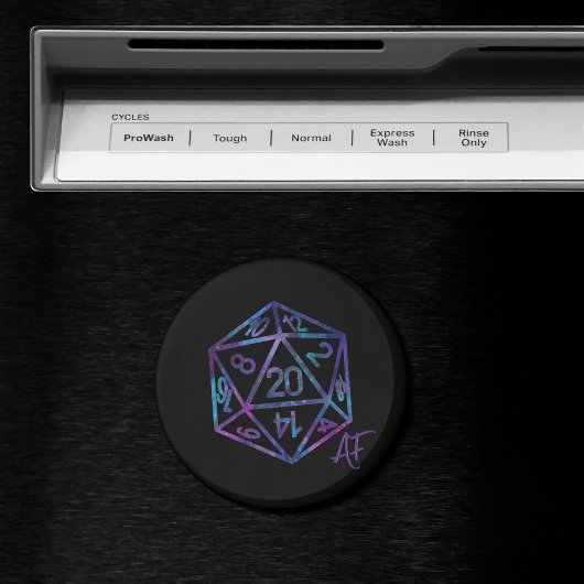 RPG Crit AF | Nebula Fantasy Tafelblad Gamer Dice Magneet