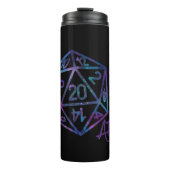 RPG Crit AF | Nebula Fantasy Tafelblad Gamer Dice Thermosbeker (Voorkant)