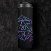 RPG Crit AF | Nebula Fantasy Tafelblad Gamer Dice Thermosbeker