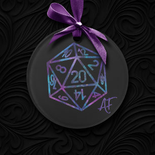 RPG Crit AF   Nebula Tabletop PnP Roleplayer Dice Ornament