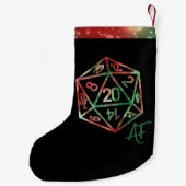 RPG Crit AF | XMAS Fantasy Tafelblad Gamer Dice Kleine Kerstsok (Achterkant)