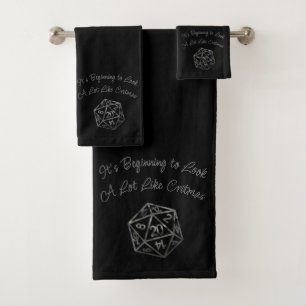 RPG Critmas Fantasy tafelblad Retro Gamer Dice Bad Handdoek