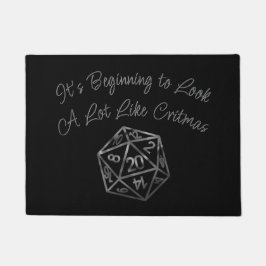 RPG Critmas | Fantasy tafelblad Retro Gamer Dice Deurmat