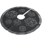 RPG Critmas | Fantasy tafelblad Retro Gamer Dice Kerstboom Rok (Gekanteld)