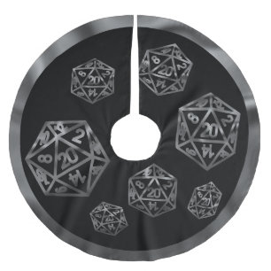 RPG Critmas Fantasy tafelblad Retro Gamer Dice Kerstboom Rok