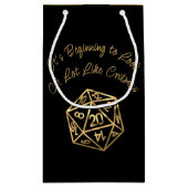 RPG Critmas | Gold Fantasy tafelblad gamer dobbels Klein Cadeauzakje (Achterkant)