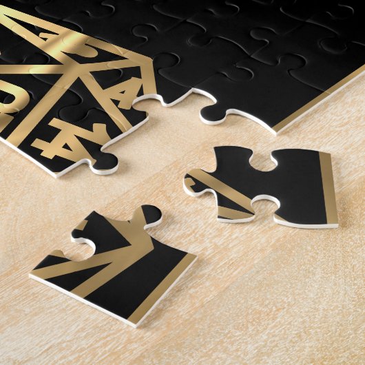 RPG Critmas | Gold Fantasy tafelblad gamer dobbels Legpuzzel (Zijkant)