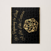 RPG Critmas | Gold Fantasy tafelblad gamer dobbels Legpuzzel (Verticaal)