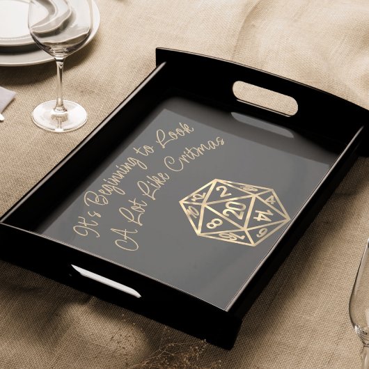 RPG Critmas | Gold Fantasy tafelblad gamer dobbels Tissuepapier