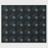 RPG Critmas | Holo Fantasy Tafelblad Gamer Dice Cadeaupapier (Vlak)