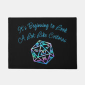 RPG Critmas | Holo Fantasy Tafelblad Gamer Dice Deurmat (Voorkant)