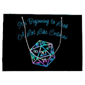RPG Critmas | Holo Fantasy Tafelblad Gamer Dice Groot Cadeauzakje (Achterkant)