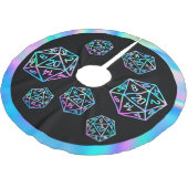 RPG Critmas | Holo Fantasy Tafelblad Gamer Dice Kerstboom Rok (Gekanteld)