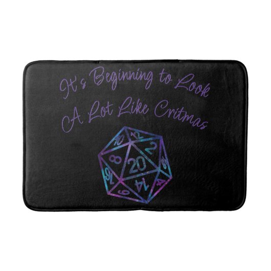 RPG Critmas | Nebula Fantasy Tafelblad Gamer Dice Badmat (Voorkant)