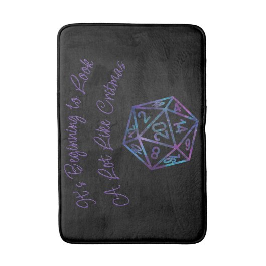 RPG Critmas | Nebula Fantasy Tafelblad Gamer Dice Badmat (Voorkant Verticaal)