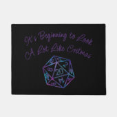 RPG Critmas | Nebula Fantasy Tafelblad Gamer Dice Deurmat (Voorkant)