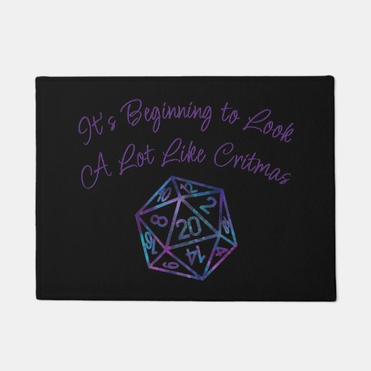 RPG Critmas | Nebula Fantasy Tafelblad Gamer Dice Deurmat (Voorkant)