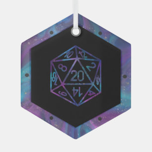 RPG Critmas   Nebula Fantasy Tafelblad Gamer Dice Glas Ornament