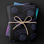 RPG Critmas | Nebula Fantasy Tafelblad Gamer Dice Inpakpapier Vel