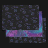 RPG Critmas | Nebula Fantasy Tafelblad Gamer Dice Inpakpapier Vel