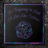 RPG Critmas | Nebula Fantasy Tafelblad Gamer Dice Tegeltje