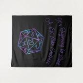 RPG Critmas | Nebula Fantasy Tafelblad Gamer Dice Wandkleed (Voorkant (horizontaal))