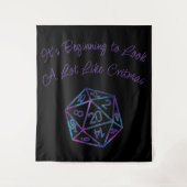 RPG Critmas | Nebula Fantasy Tafelblad Gamer Dice Wandkleed (Voorkant)