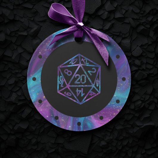 RPG Critmas | Nebula Tabletop PnP Roleplayer Dice Ornament