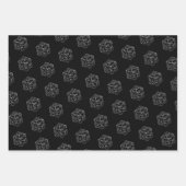 RPG Critmas | Old School Tafelblad Roleplayer Dice Inpakpapier Vel (Voorkant 3)