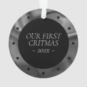 RPG Critmas | Old School Tafelblad Roleplayer Dice Ornament (achterkant)