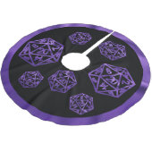 RPG Critmas | Paarse Fantasy tafelblad gamer dobbe Kerstboom Rok (Gekanteld)